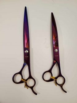 2pcs Set Curved and Straight Purple