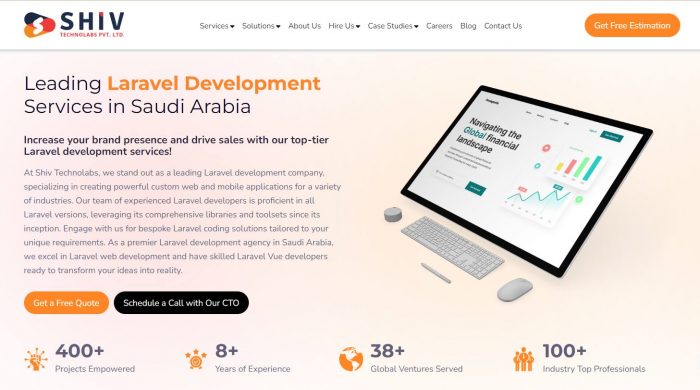 Top Laravel Development Consulting Services in Saudi Arabia | Shiv Technolabs