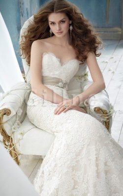 Abito da Sposa in Satin Elastico Cuore con Applique Coda A Strascico Corto Moda – Gillne.it