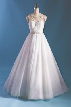 Abito da Sposa Senza Maniche Convenzionale A-Line Cinghia in rilievo All Aperto – Gillne.it