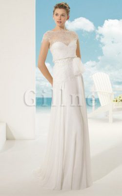 Abito da Sposa Shiena Sheer All Aperto con Perline tradizionale a Riva – Gillne.it