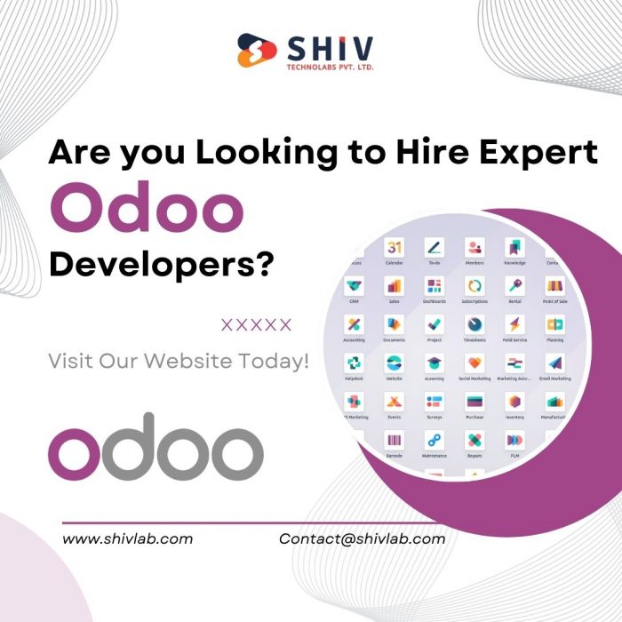 Hire Odoo Developers Certified ERP Experts | Shiv Technolabs