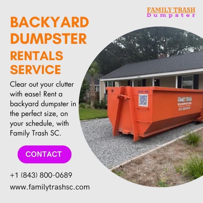 Backyard Dumpster Rentals Service