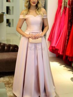 Hell Ärmelloses Normale Taille Prinzessin A-Line Bodenlanges Abendkleid mit Rüschen – MeKl ...