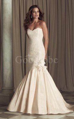 Robe de mariée classique delicat salle interne de col en cœur dos nu – GoodRobe