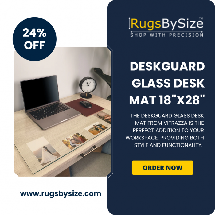 DeskGuard Glass Desk Mat 18″x28″