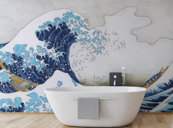 The Great Wave of Kanagawa Wallpaper Mural | Ocean Wallpaper