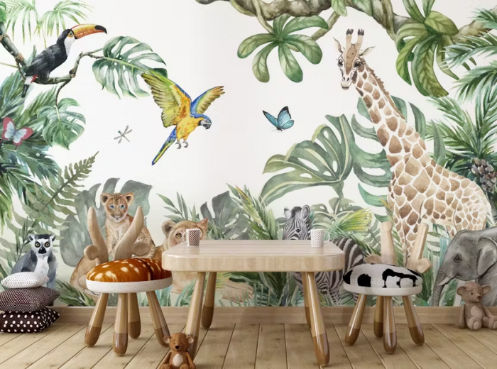 Animals Jungle Wallpaper Mural