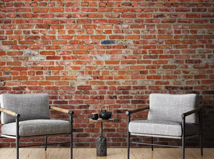 Red Rustic Brick Wallpaper Murals