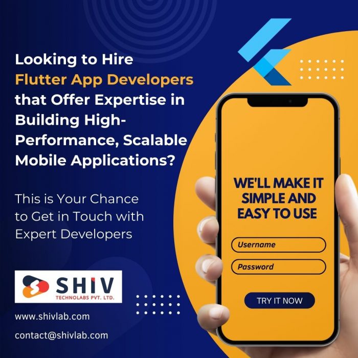 Hire Flutter App Developers that Offer Expertise | Shiv Technolabs