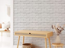 White Brick Wallpaper Mural