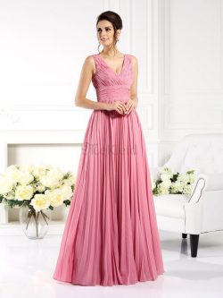 A-Linie Chiffon Drapiertes Prinzessin Herz-Ausschnitt Brautmutterkleid – MeKleid.de