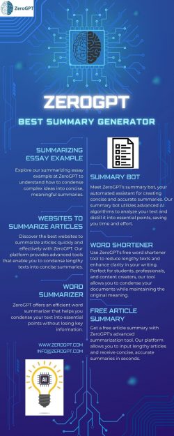 Free AI Summarizer Tool | ZeroGPT