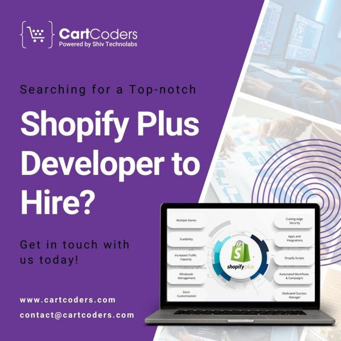 Hire Expert Shopify Plus Developer from CartCoders