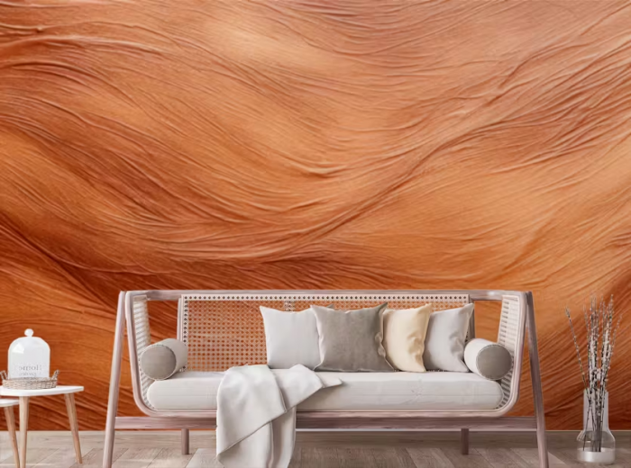 Brown Abstract Wallpaper Mural