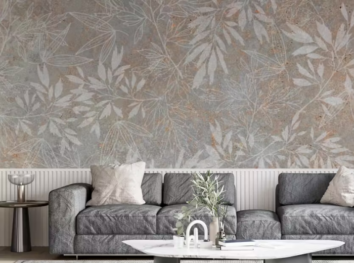 Vintage Floral Artwork Wallpaper Mural