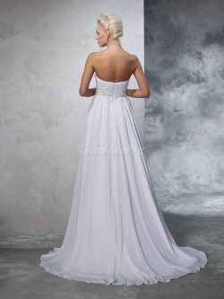 Robe de mariée fermeutre eclair avec perle avec sans manches de princesse avec chiffon – G ...