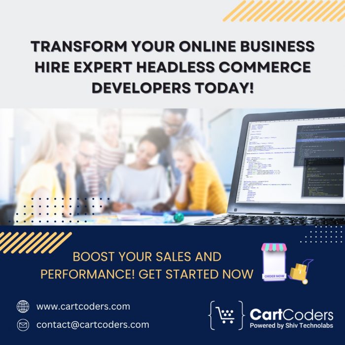 Transform Your Online Business – Hire Expert Headless Commerce Developers Today!