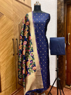 Shop Elegance Redefined: Banarasi Soft Silk Suit