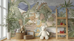 Jurassic Adventure Wall Mural – Transform Your Space with Dinosaurs!