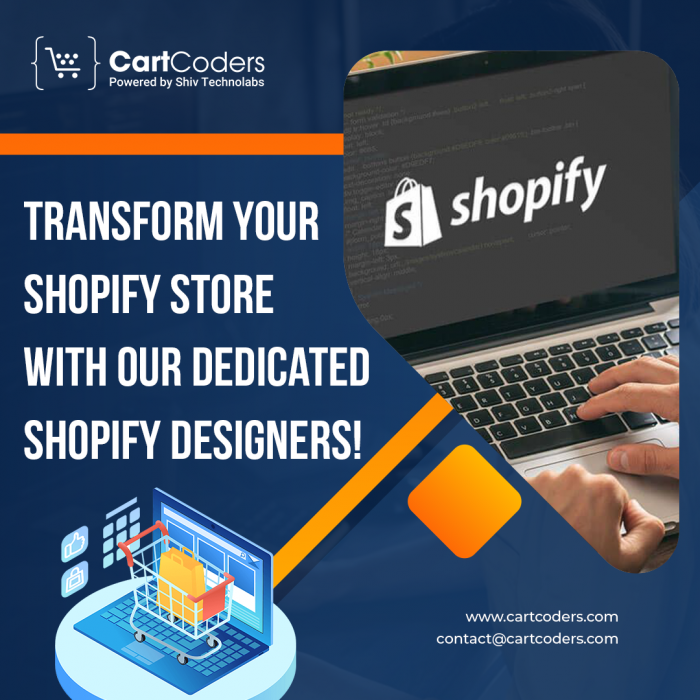 Transform your Shopify store with our dedicated Shopify designers!