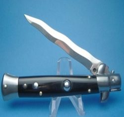 Frank Beltrame 9″ Black Acrylic Kriss Switchblade