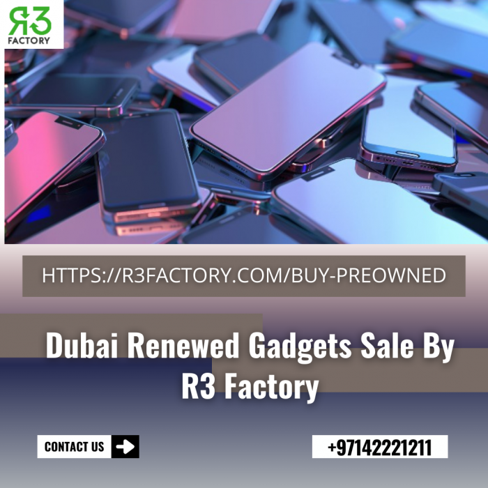 Dubai Renewed Gadgets Sale By R3 Factory