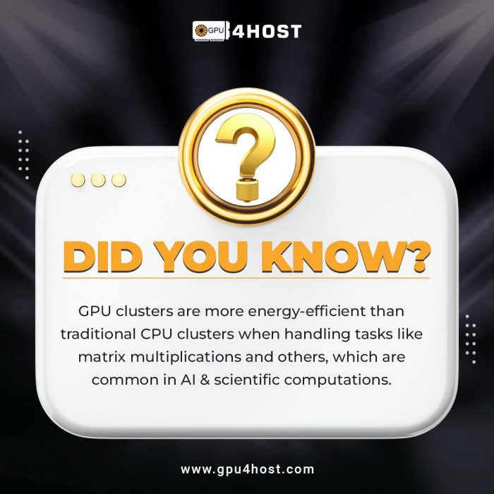 Facts About GPU Clusters And CPU Clusters