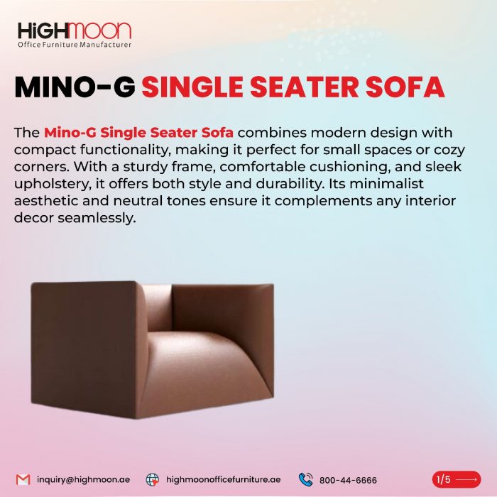 MINO-G Single Seater Sofa – Modern Comfort for Every Space