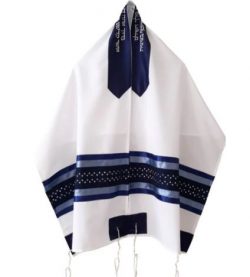 Star of David Opaque Tallit, Bar Mitzvah Tallit Prayer Shawl, Wedding Tallit, Tallis