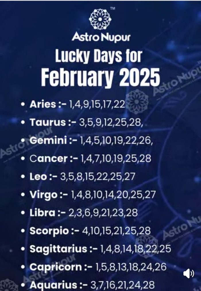 What’s your lucky number this month