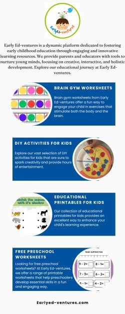 Download Preschool Printable Worksheets for Fun Learning | Early Ed-ventures