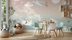 Swan Lake Wallpaper Mural