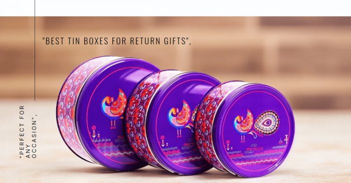 Best tin boxes for return gifts online in India