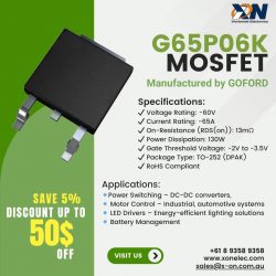 Enhance Your Power Management with the G65P06K MOSFET by GOFORD! ⚡