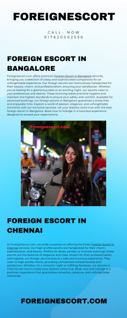 Experience Luxury with Foreign Escort in Puna | 917620502556 | Foreignescort.com