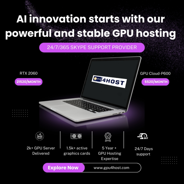 AI innovation starts with our powerful and stable GPU hosting