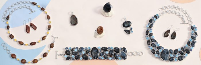 Wholesale sterling silver pietersite jewelry