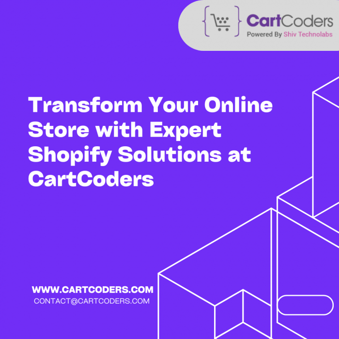 Transform Your Online Store with Expert Shopify Solutions at CartCoders