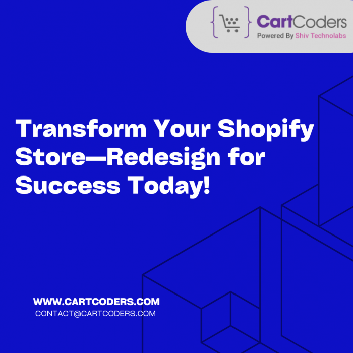 Transform Your Shopify Store—Redesign for Success Today!