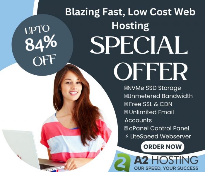 A2 Hosting 84% OFF Flash Sale