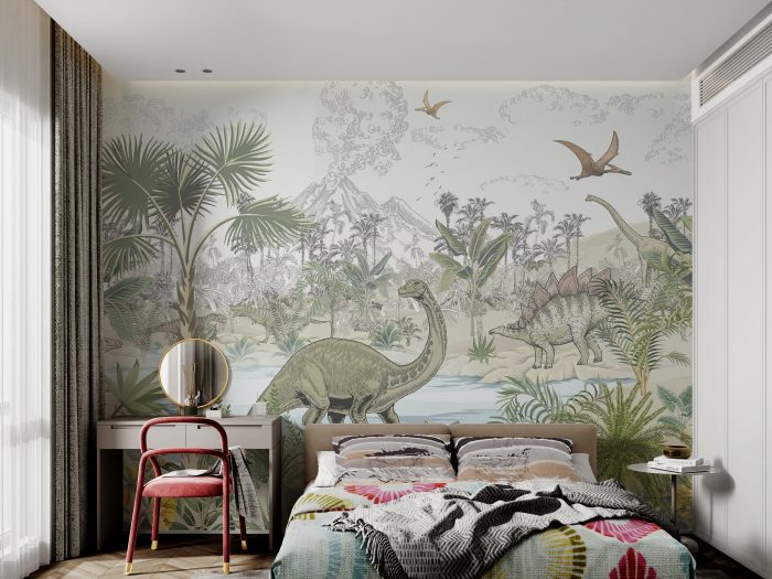 Dinosaur Adventure Wallpaper Mural