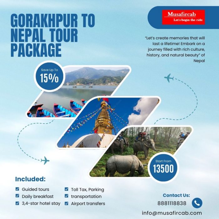 Gorakhpur to Nepal Tour: Affordable & Customizable Packages