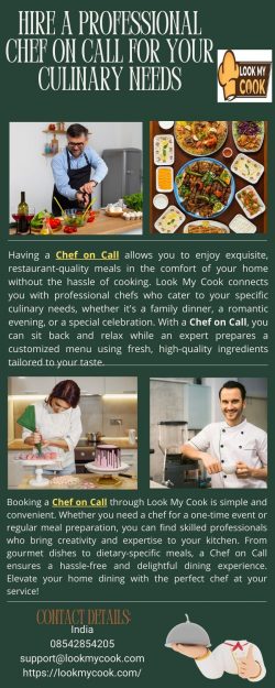 Hire a Professional Chef on Call for Your Culinary Needs