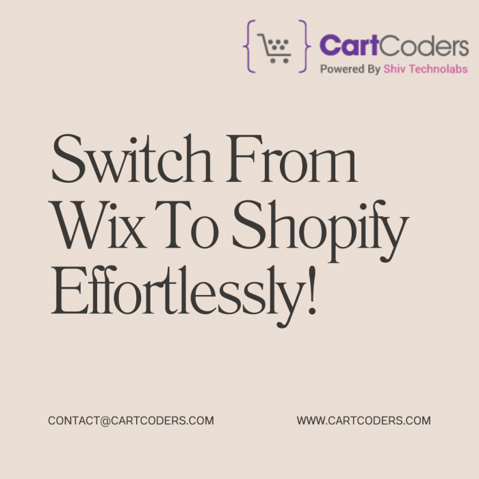 Switch from Wix to Shopify Effortlessly!