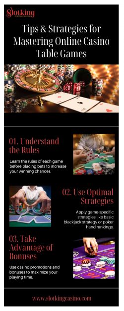 Winning Strategies for Online Casino Table Games