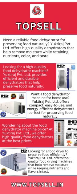 Get a High-Performance Food Dehydrator Machine at Best Prices