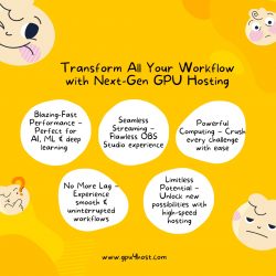 Transform All Your Workflow with Next-Gen GPU Hosting