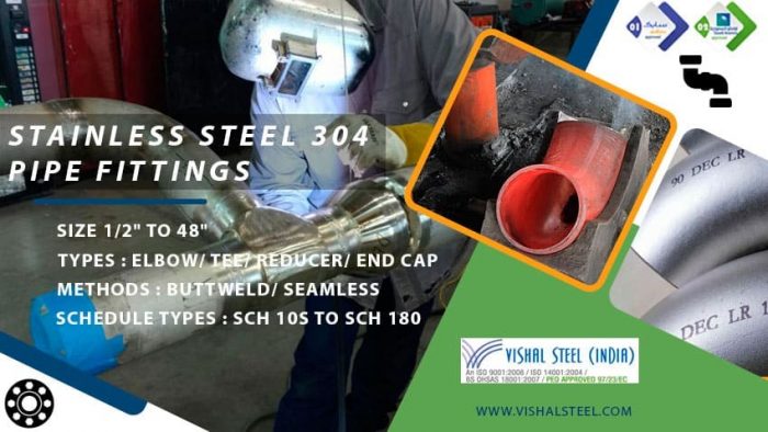 304 Stainless Steel Pipe Fittings