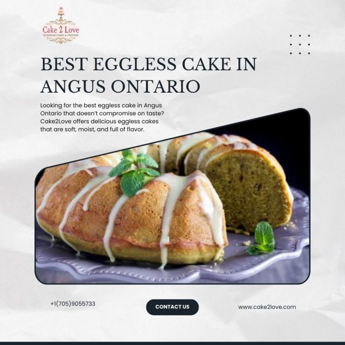 Best Eggless Cake In Angus Ontario